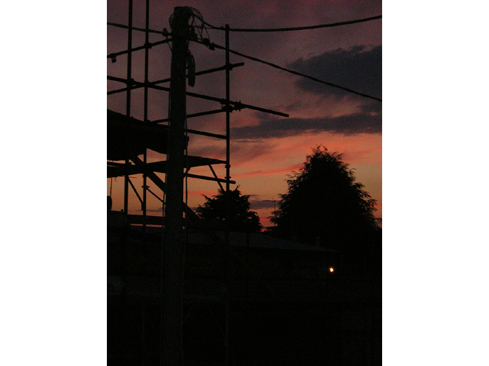 fulvia pozzi_tramonto su casa in ristrutturazione